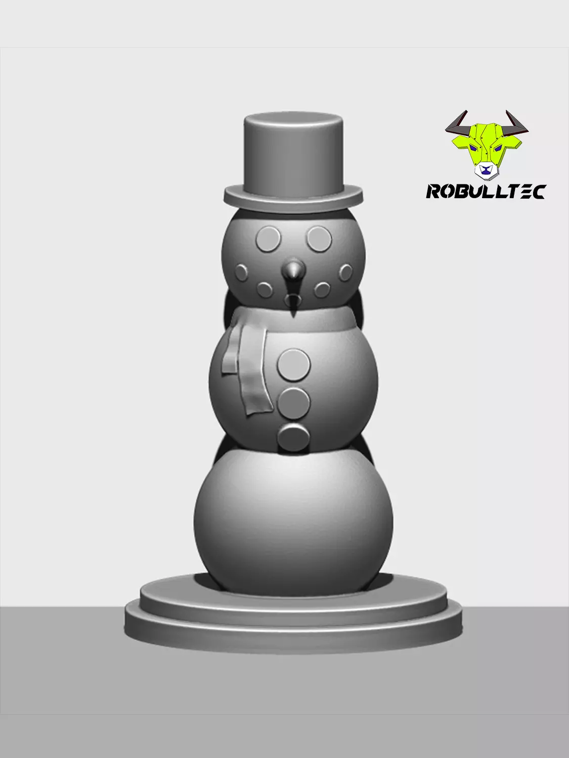 Snowman 3D print model_0