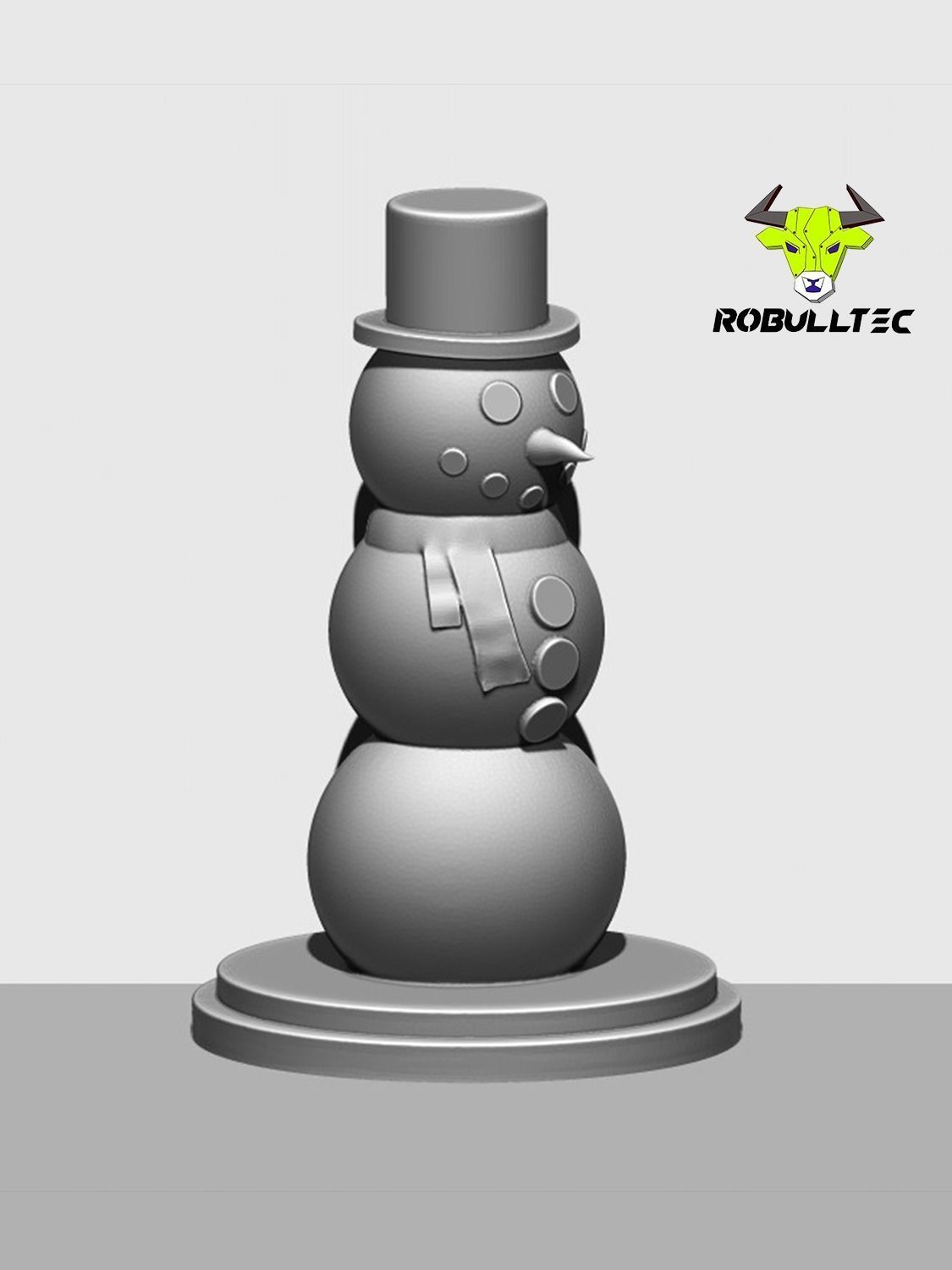 Snowman 3D print model_1
