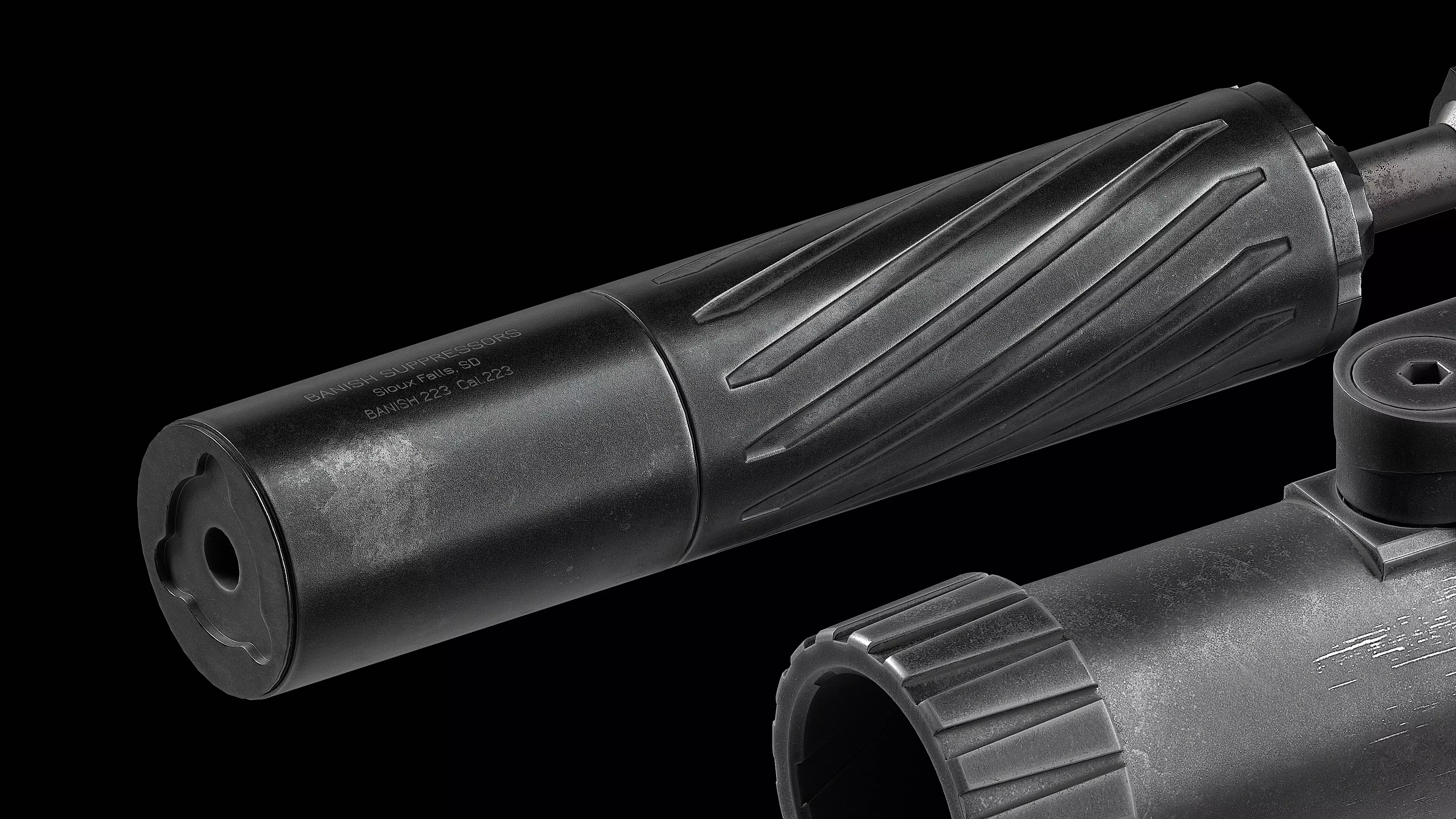 Banish 223 Suppressor Low-poly 3D model