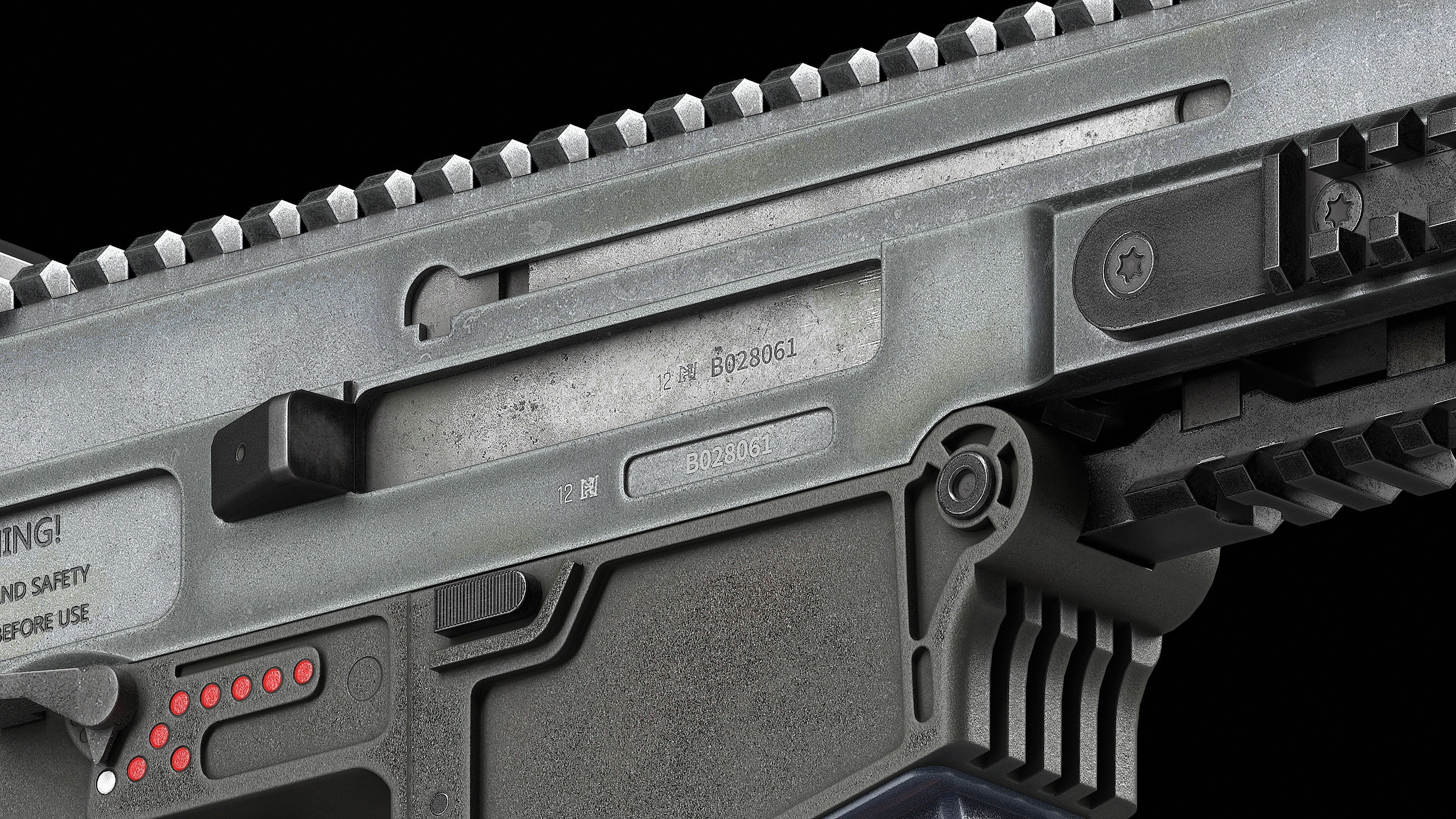 Bren CZ 805 A1 A2 V1 Low-poly 3D model_11