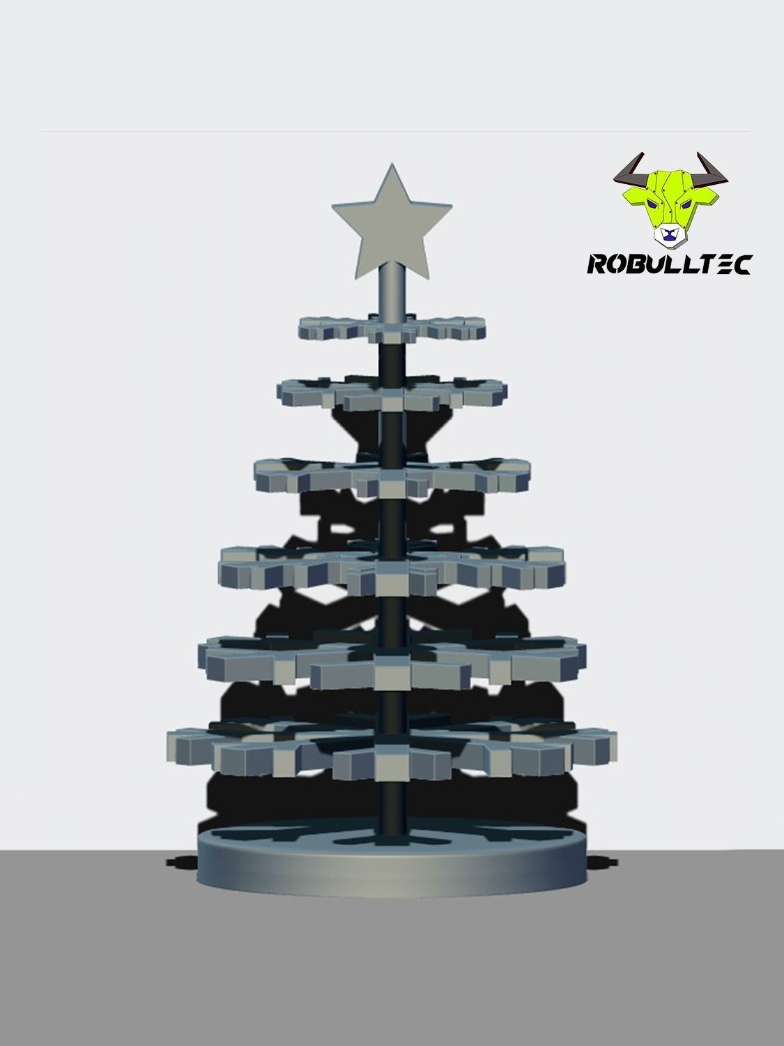 Christmas Snow Tree 3D print model_1