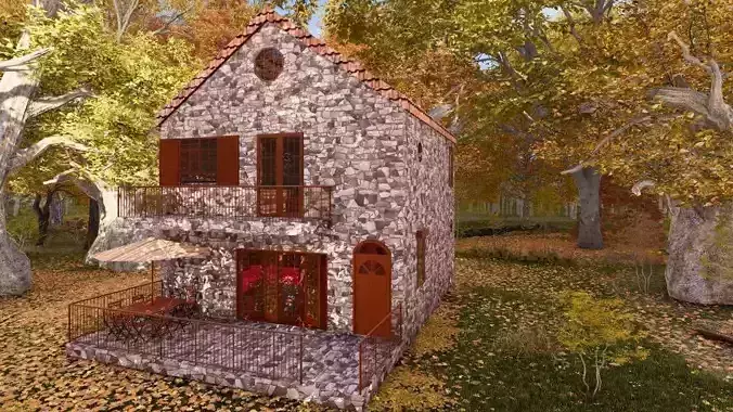 2 storey house 3D model