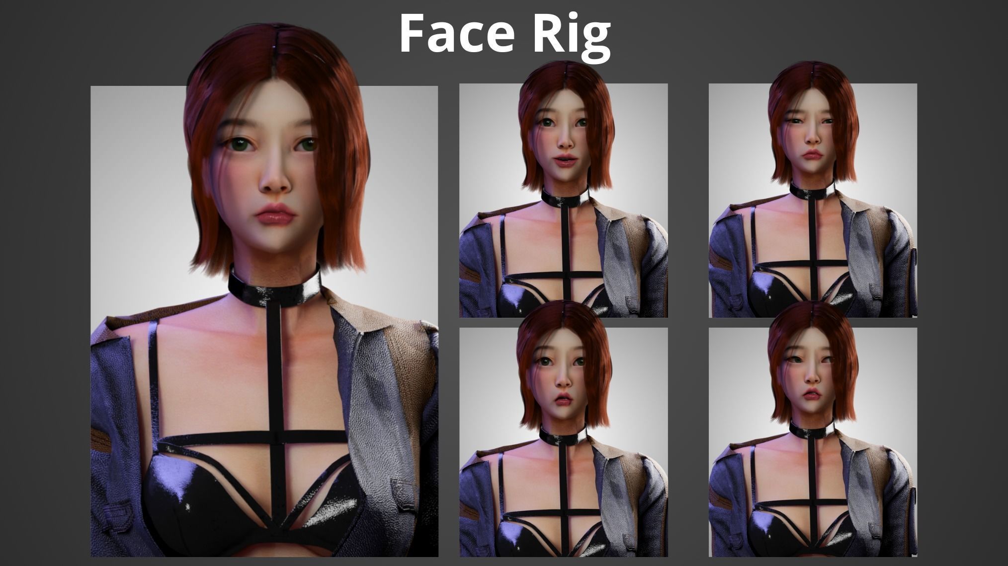 futuristic Woman - GameReady Low-poly 3D model_3