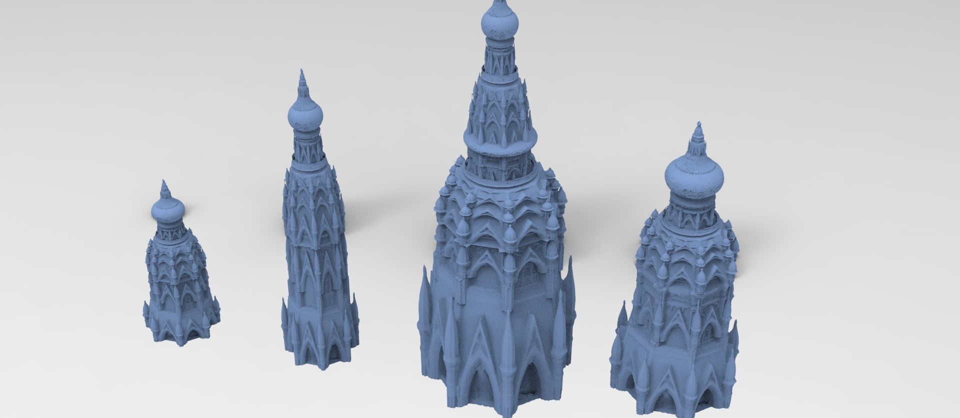 Persia Royalty tower 4 versions 3D model_2