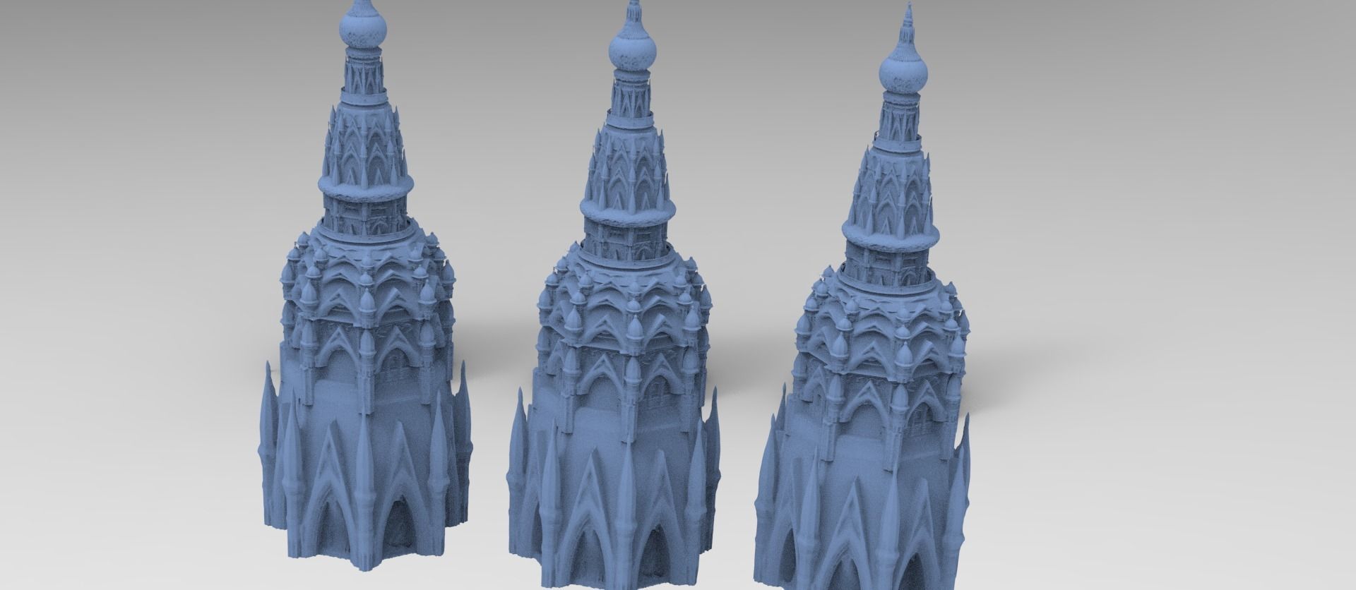 Persia Royalty tower 4 versions 3D model_5