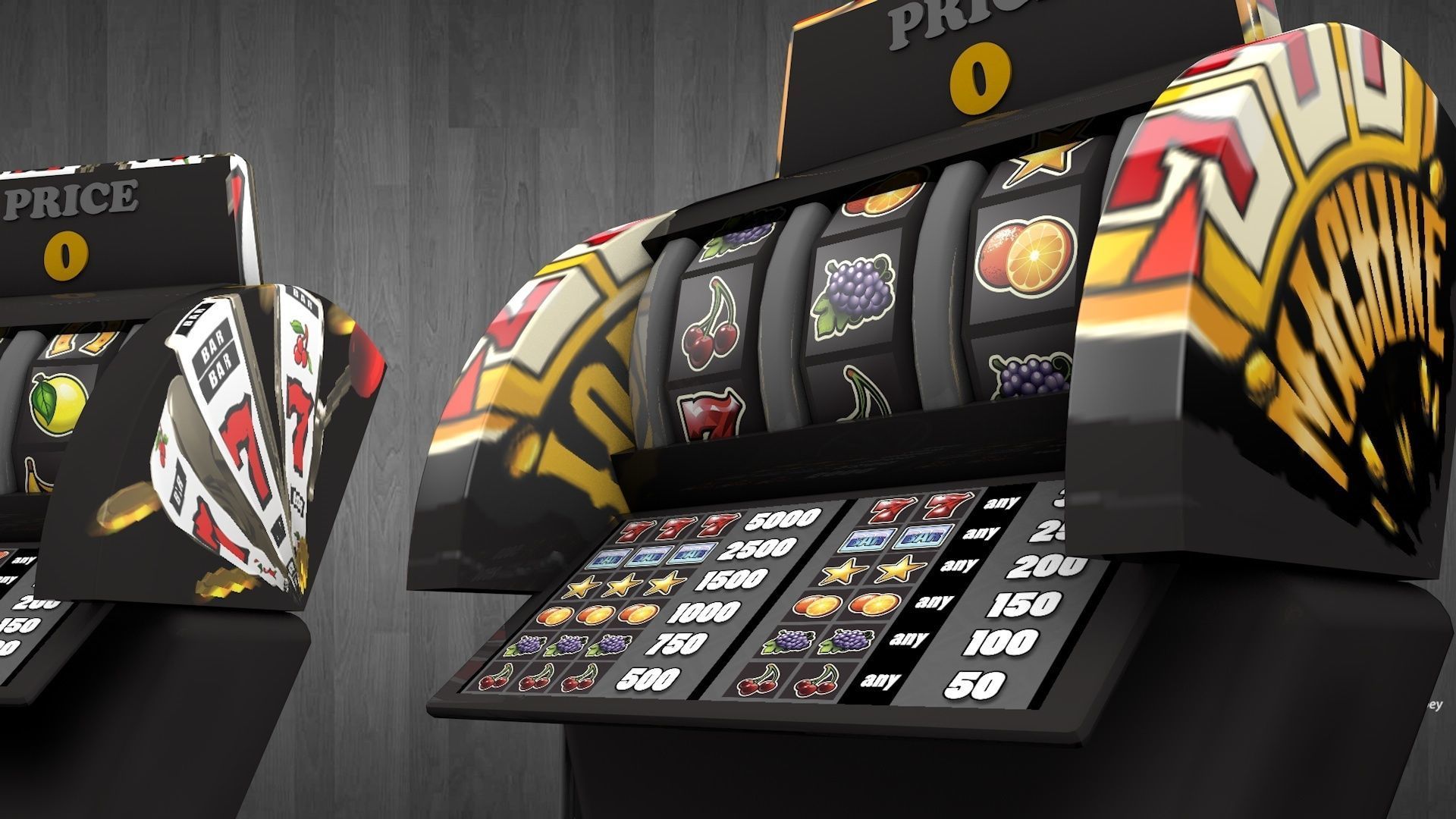 Functional Slot machines 3D model_3
