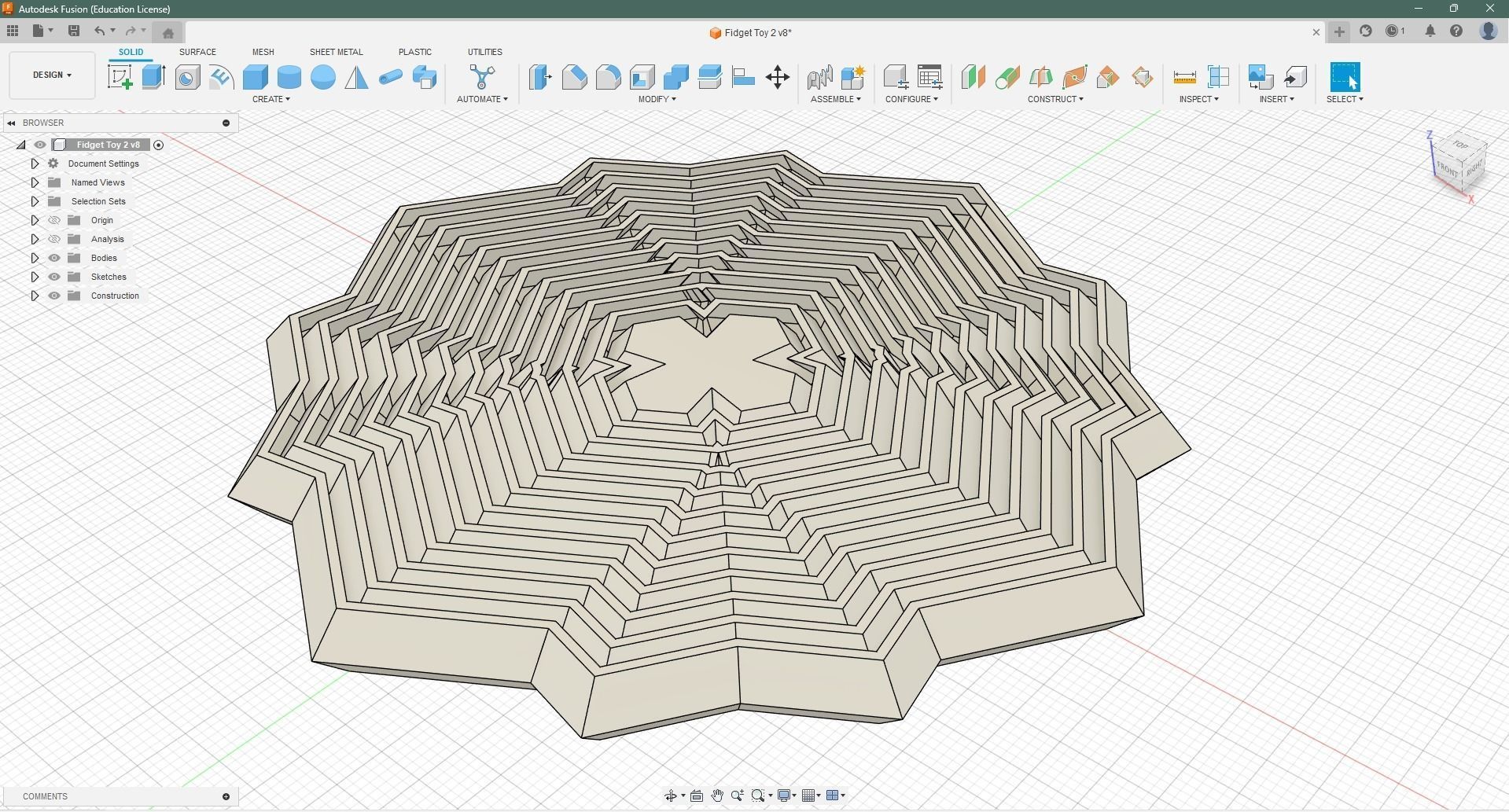 Sloshy Fidget Toy 3D print model_4