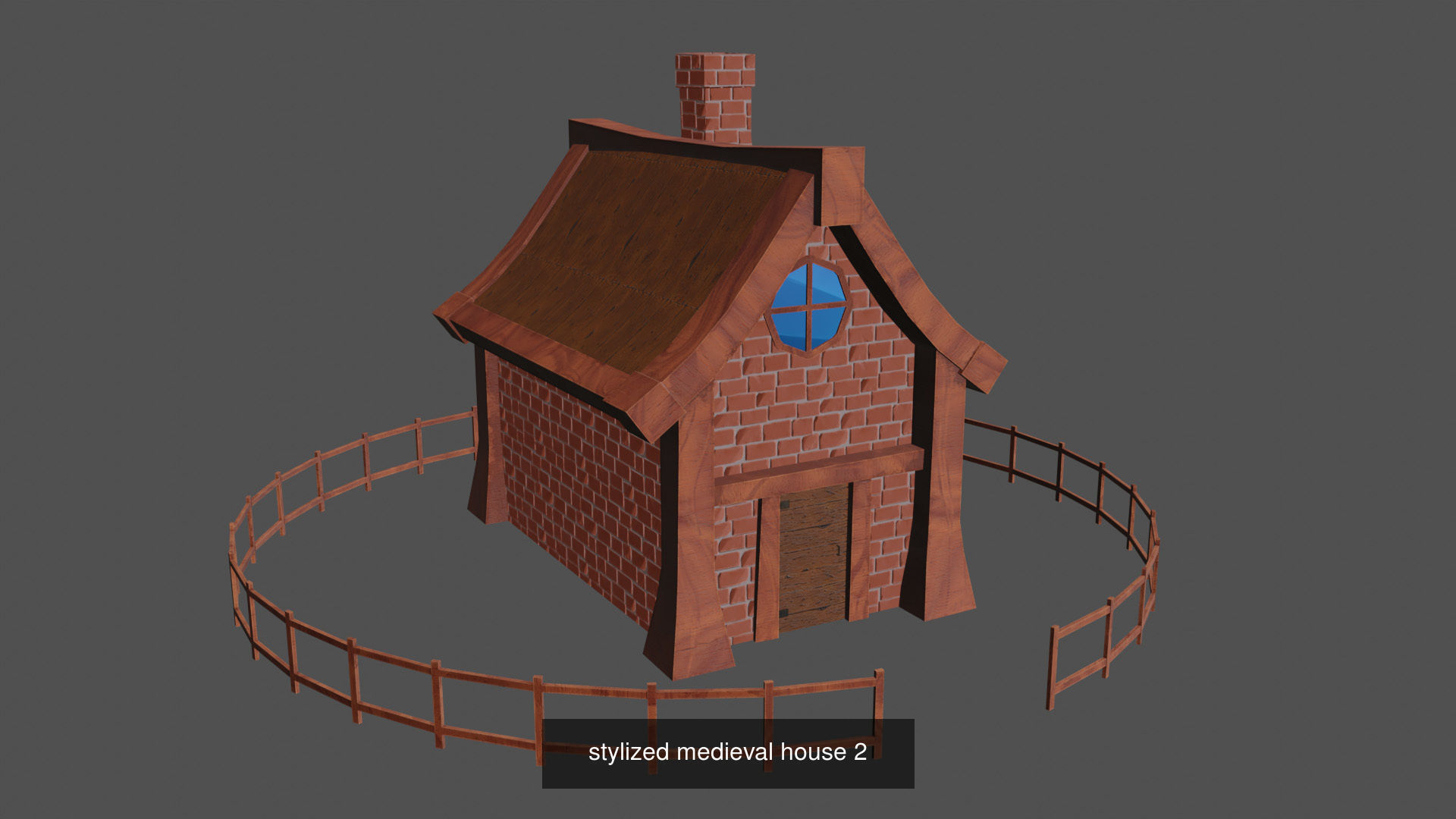 stylized medieval village assets 3D Model Collection_7