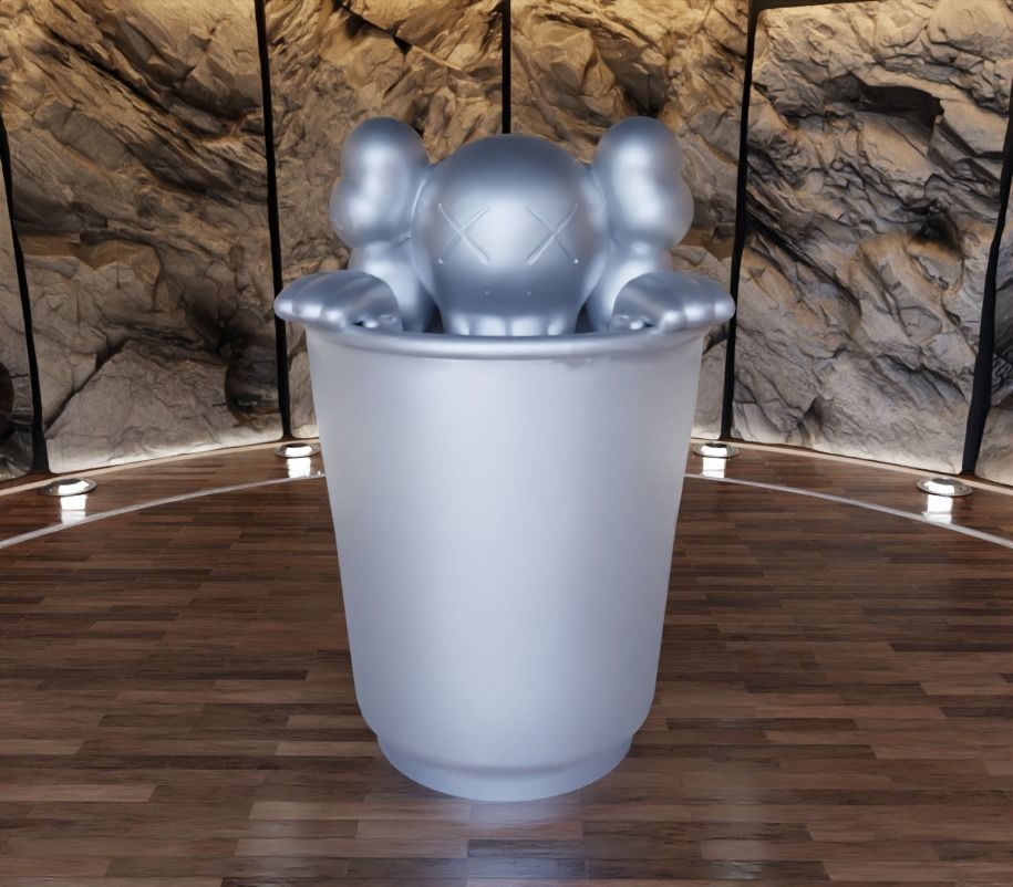 Kaws Companion New Fiction Fan Art Toy 3D print model_2