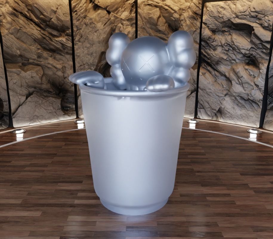 Kaws Companion New Fiction Fan Art Toy 3D print model_9