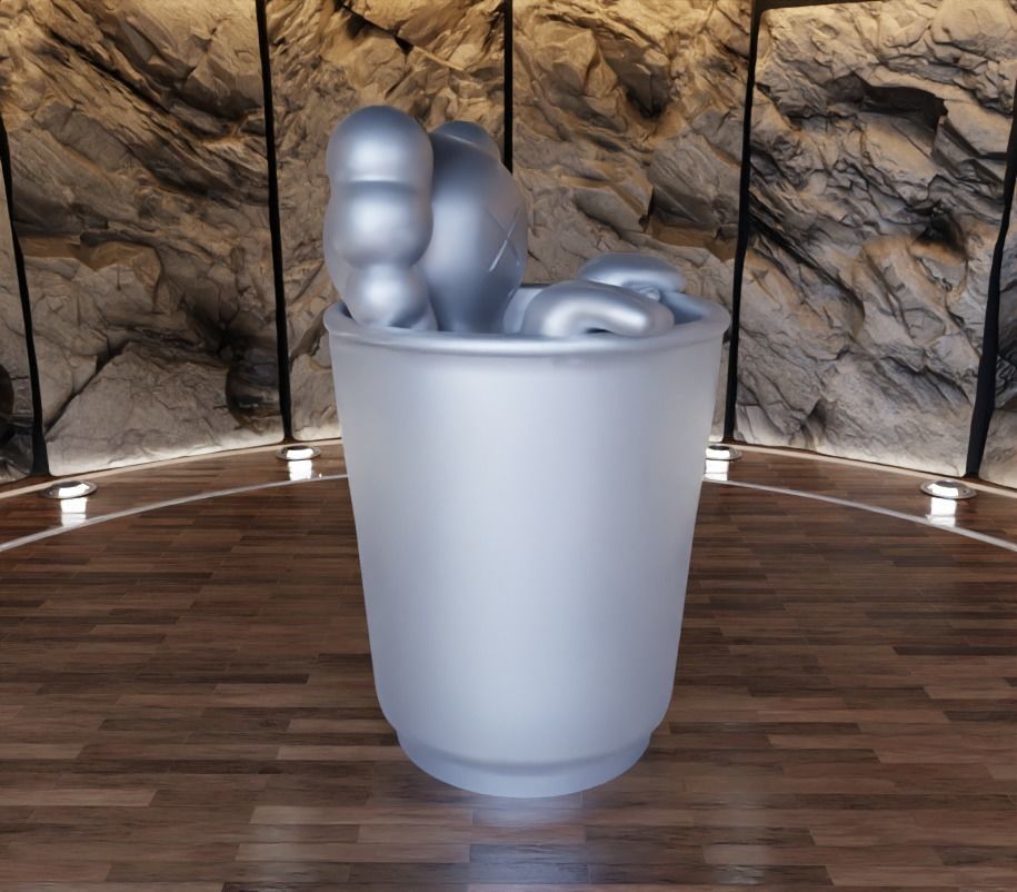 Kaws Companion New Fiction Fan Art Toy 3D print model_4