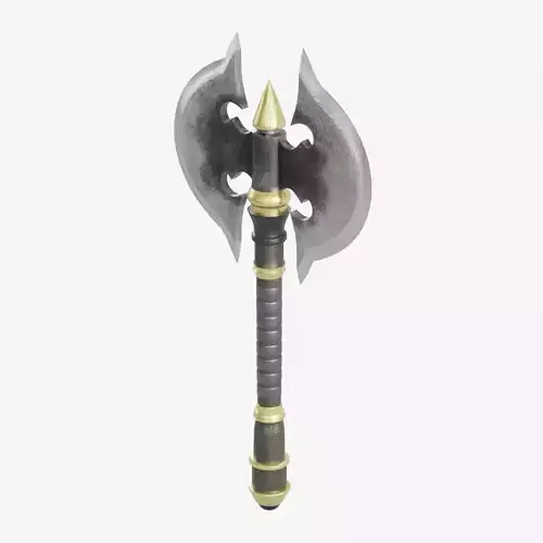 Stylized Big Axe Low-poly 3D model