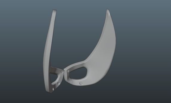 Wolverine FaceShell and lens for 3D print 3D print model_2