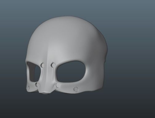 Wolverine FaceShell and lens for 3D print 3D print model_3