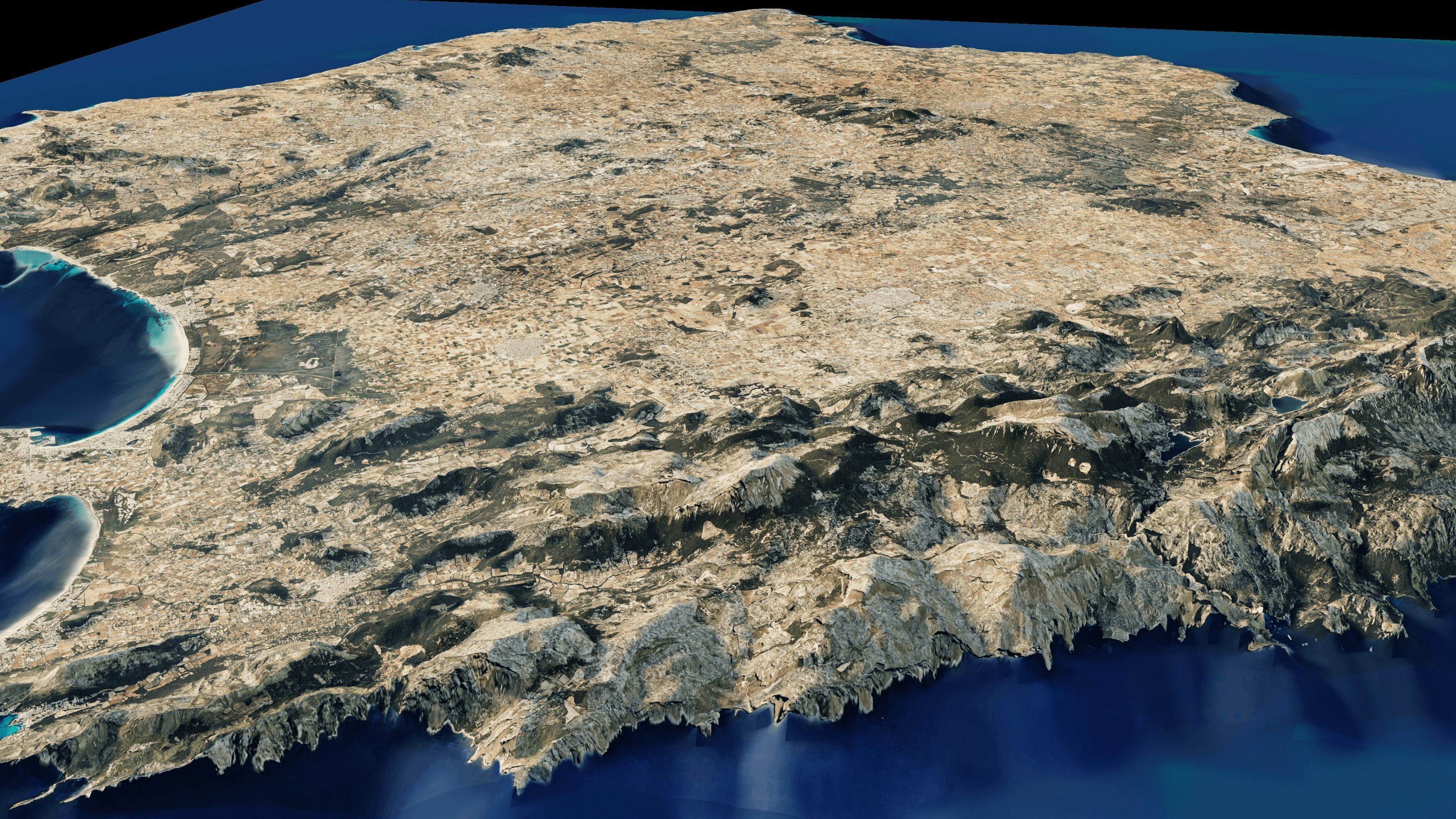Majorca island full 3d model terrain 3D model_8
