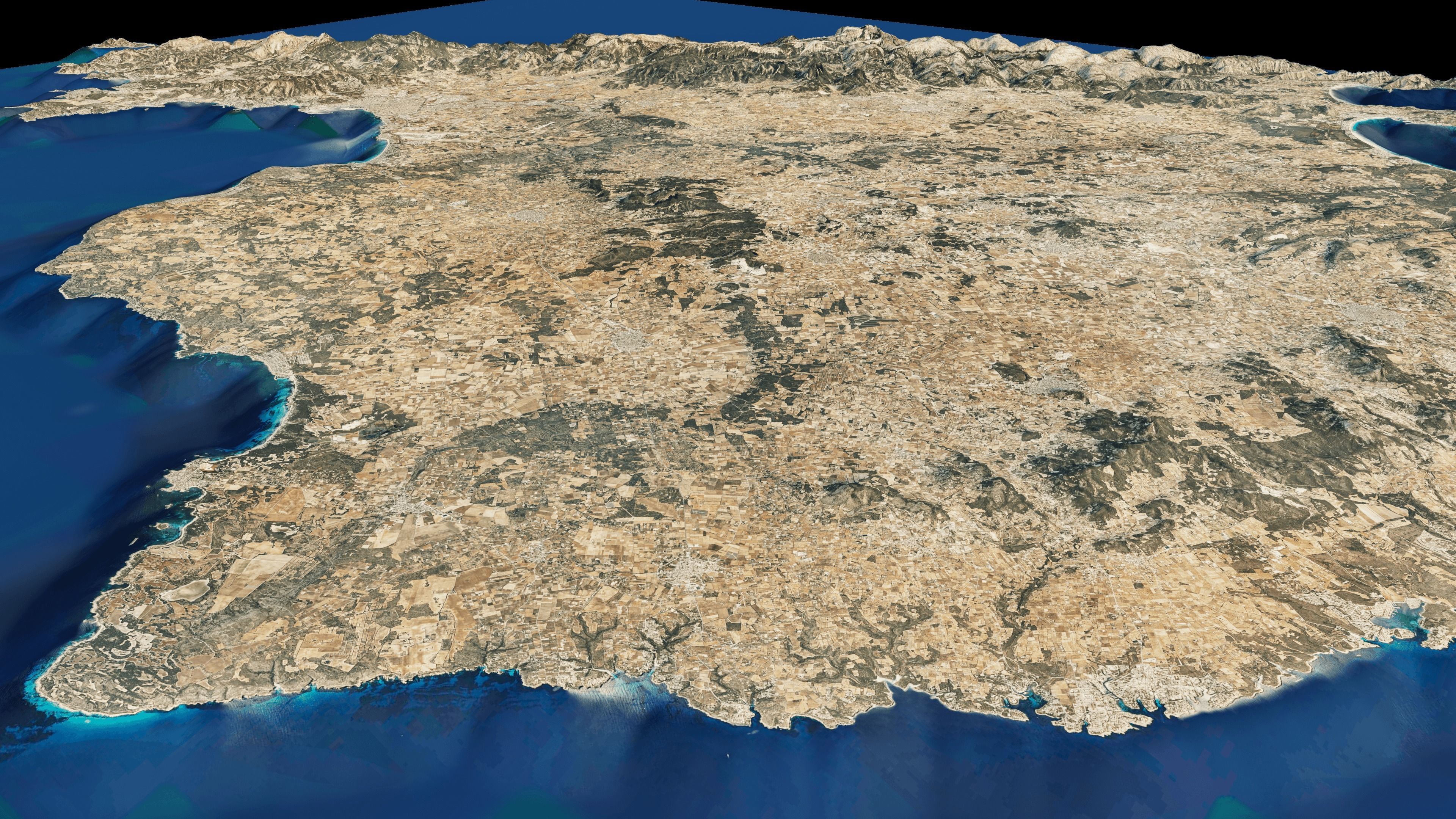 Majorca island full 3d model terrain 3D model_5