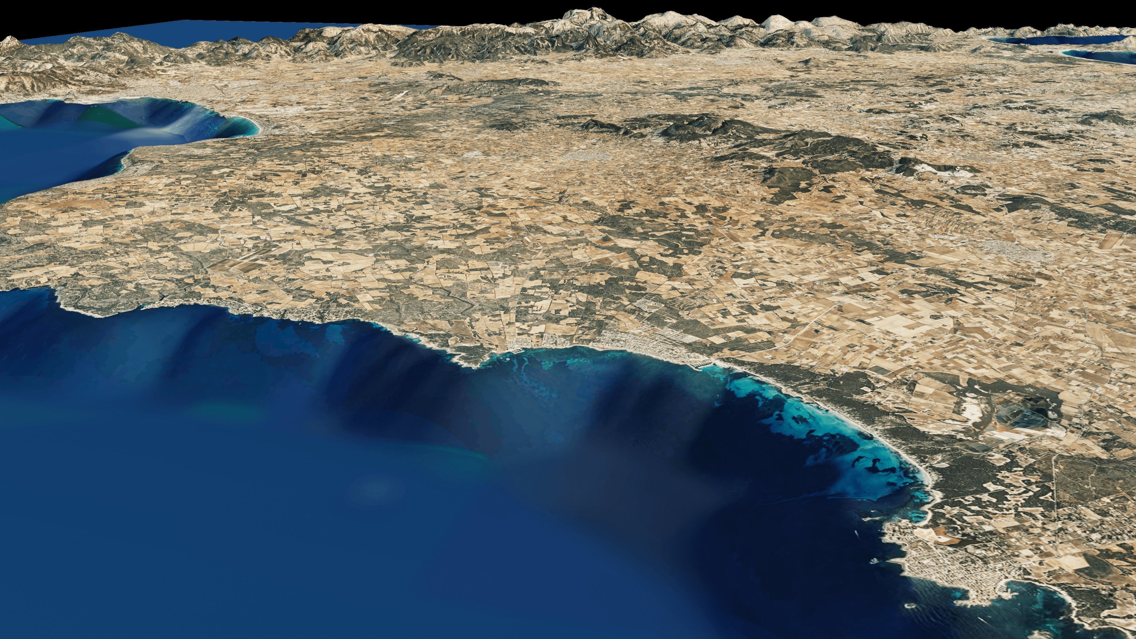 Majorca island full 3d model terrain 3D model_4