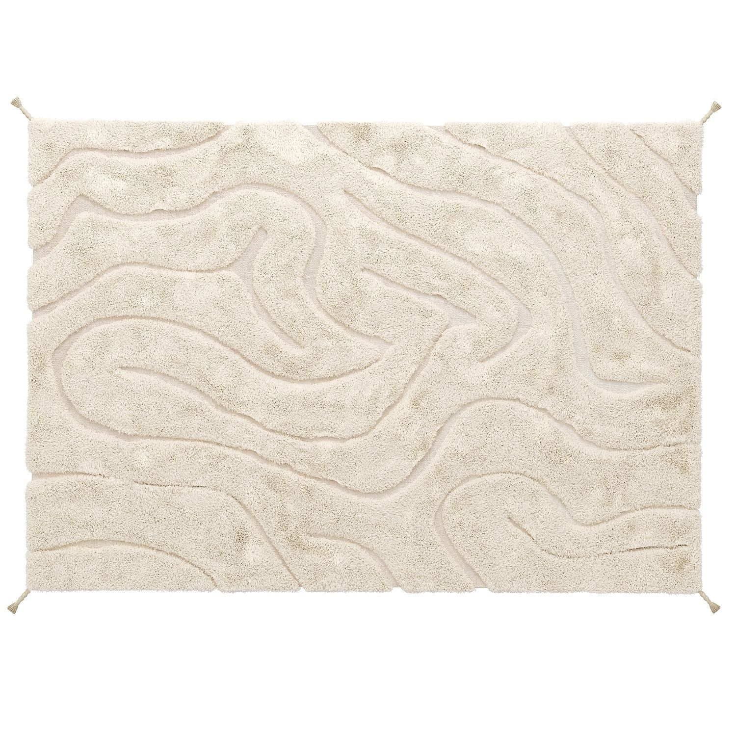 Wool carpe tMinos Cream in Benuta 3D model_3