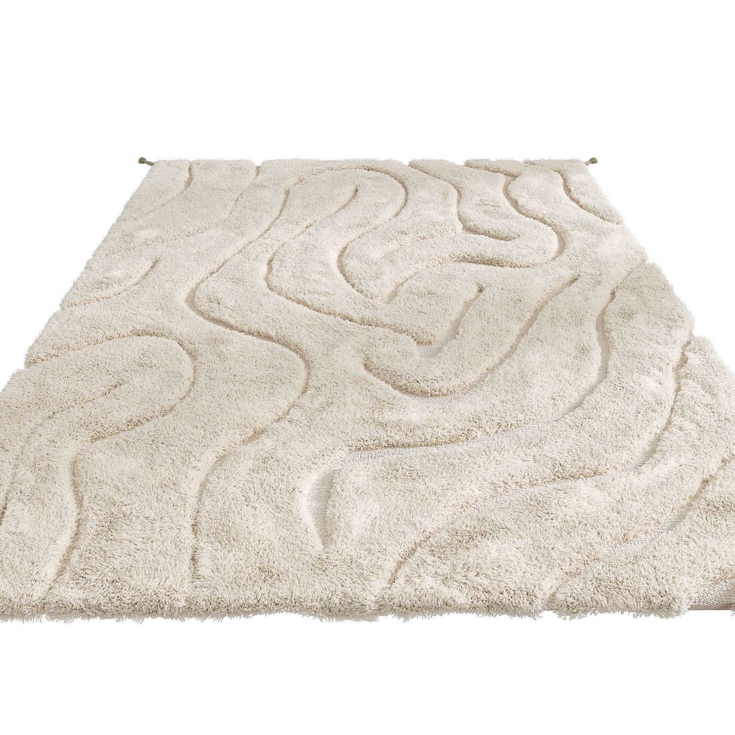 Wool carpe tMinos Cream in Benuta 3D model_2