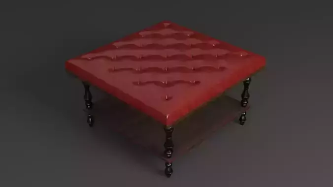 Teapoy Table 3d Low-poly 3D model