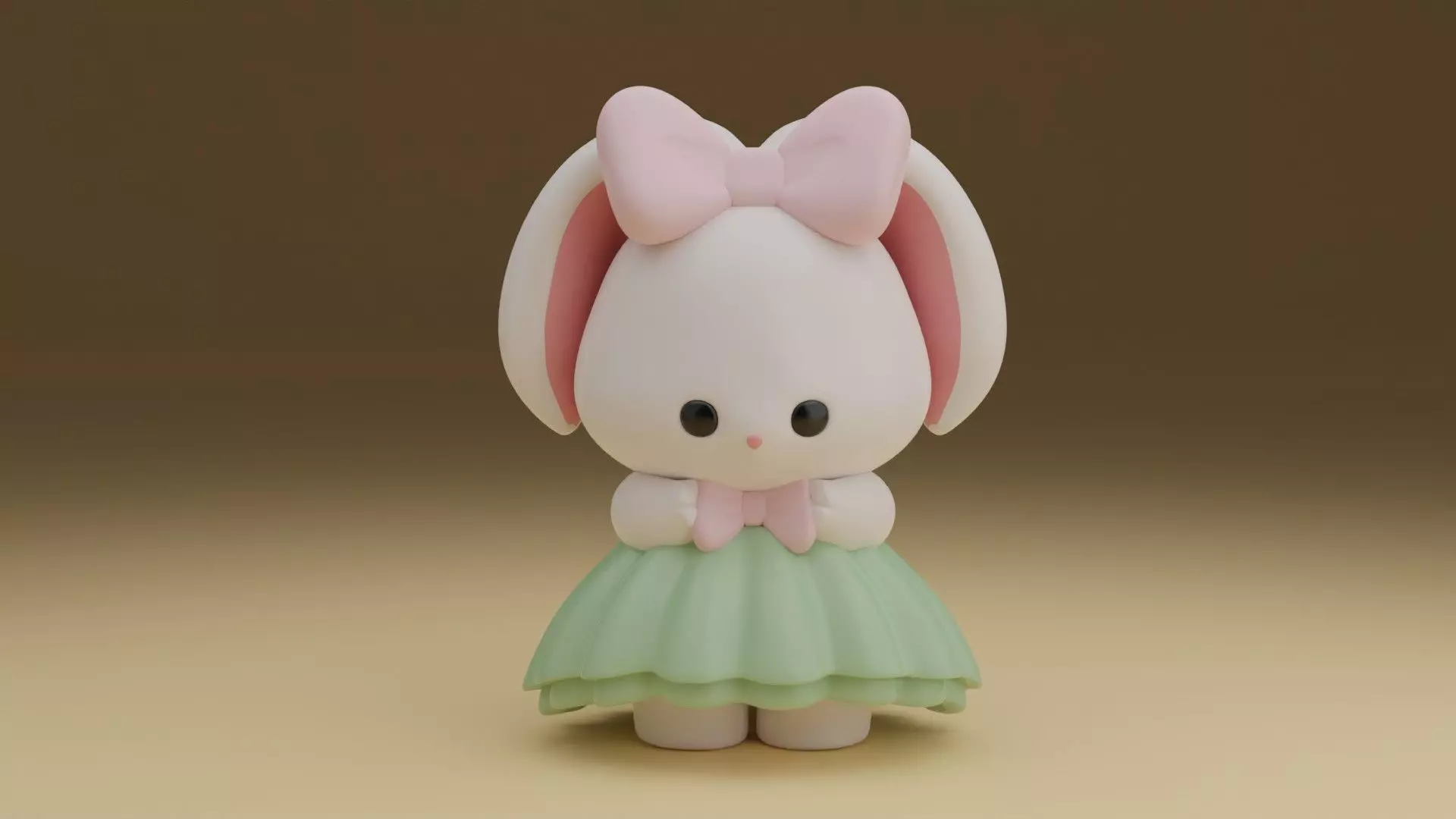 Rabbit 3D print model