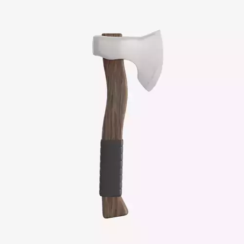Survival Axe 02 Low-poly 3D model