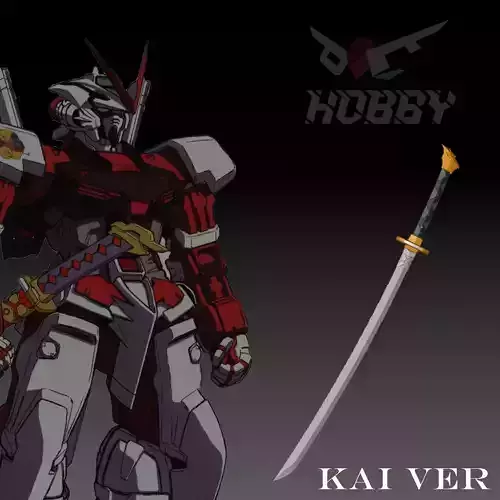 GERBERA STRAIGHT KATANA - KAI VER - FOR COSPLAY AND DISPLAY