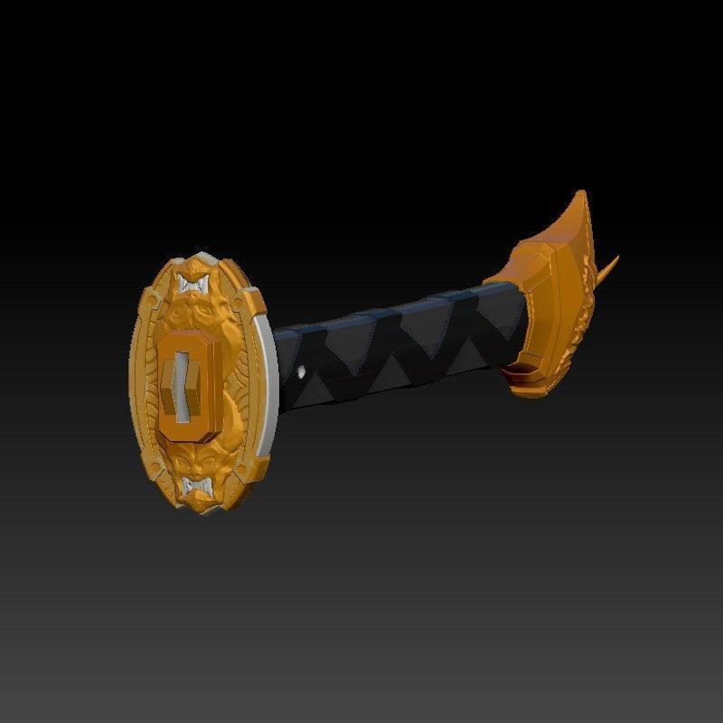 GERBERA STRAIGHT KATANA - KAI VER - FOR COSPLAY AND DISPLAY 3D print model_6