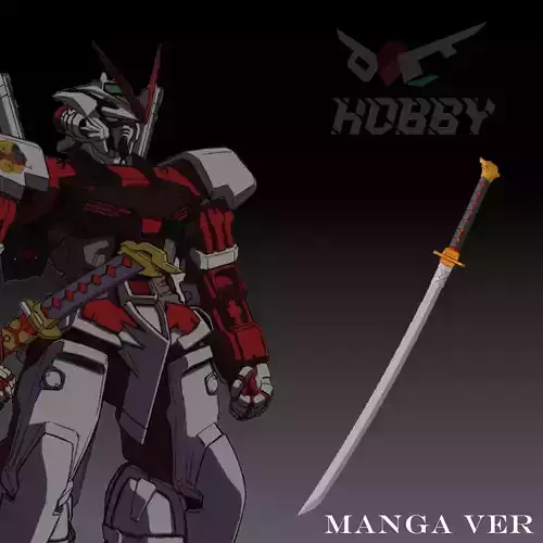 GERBERA STRAIGHT KATANA - MANGA VER - FOR COSPLAY AND DISPLAY