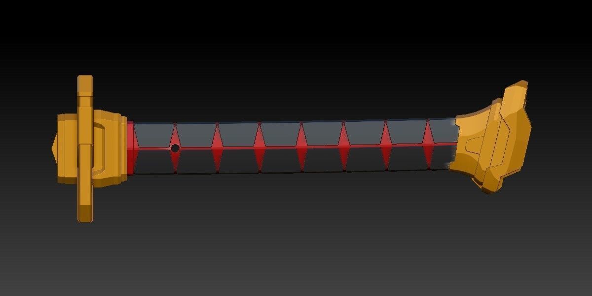 GERBERA STRAIGHT KATANA - MANGA VER - FOR COSPLAY AND DISPLAY 3D print model_6