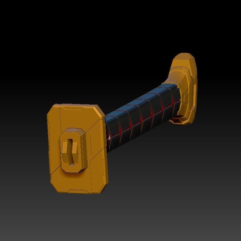 GERBERA STRAIGHT KATANA - MANGA VER - FOR COSPLAY AND DISPLAY 3D print model_5