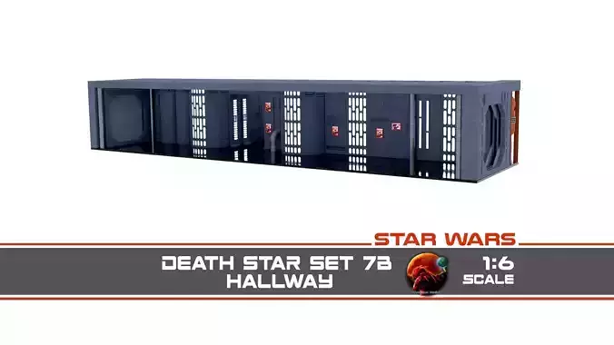 Set 7b - Death Star Hallway 2 1-6 scale Hottoys 3D print model