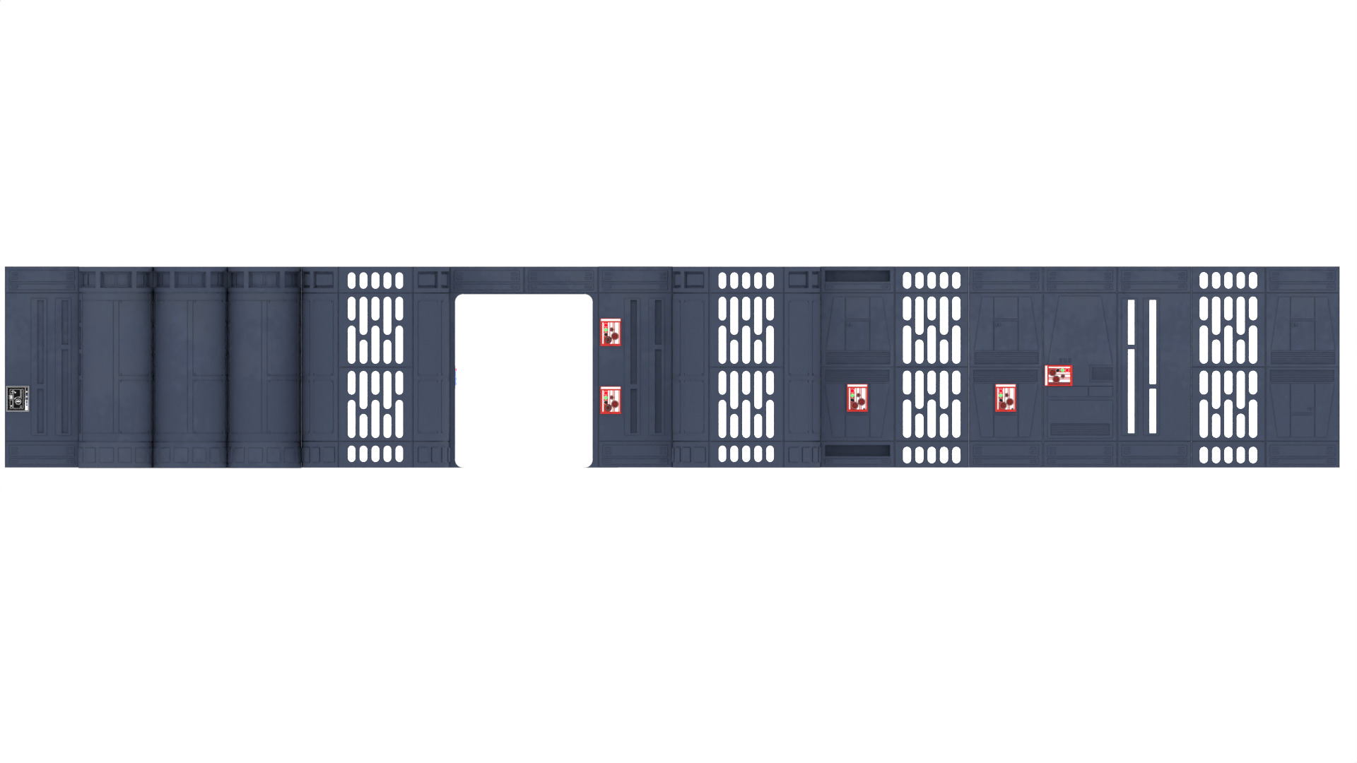 Set 7b - Death Star Hallway 2 1-6 scale Hottoys 3D print model_8