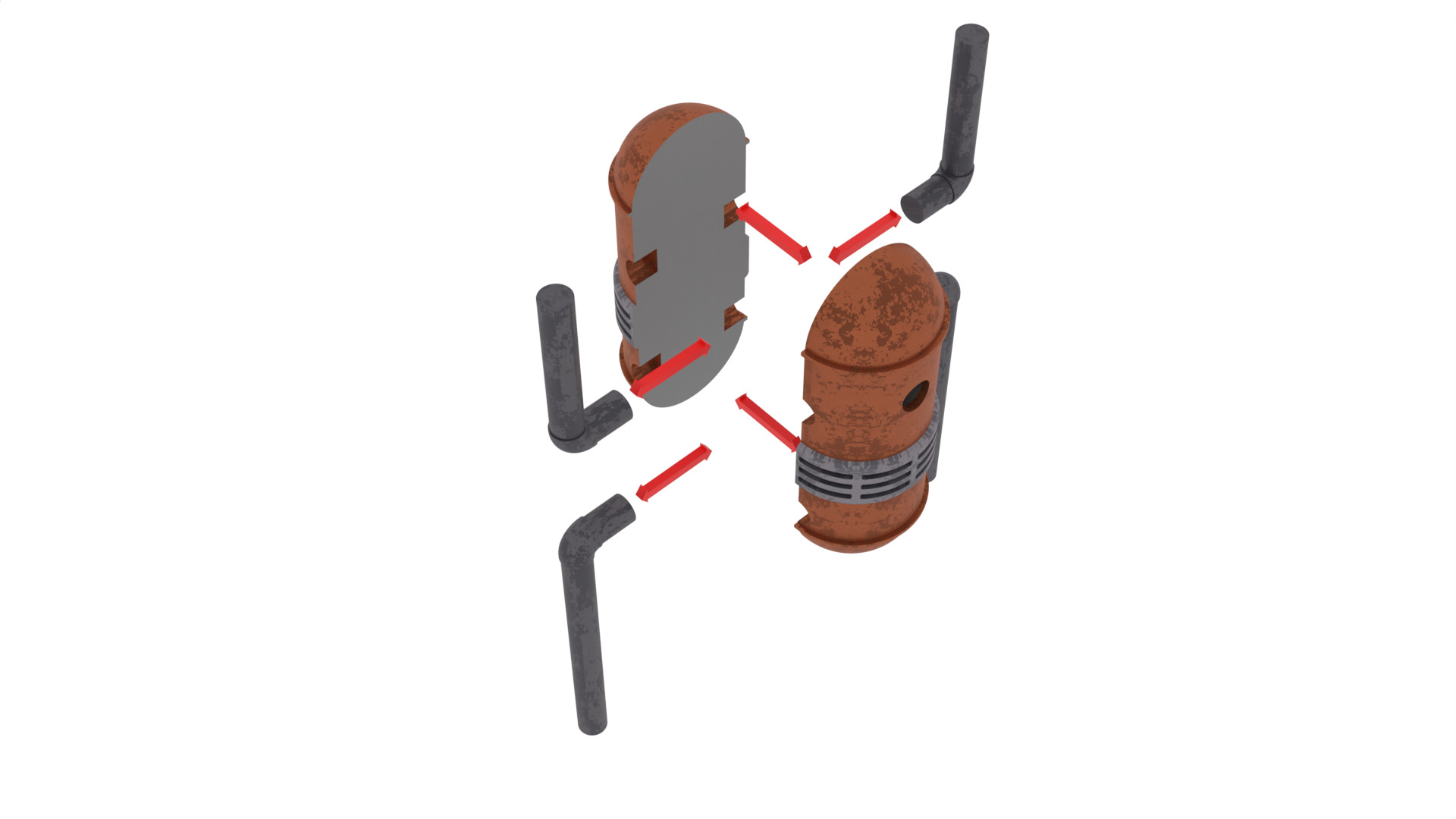 Set 7b - Death Star Hallway 2 1-12 scale Blackseries 3D print model_22