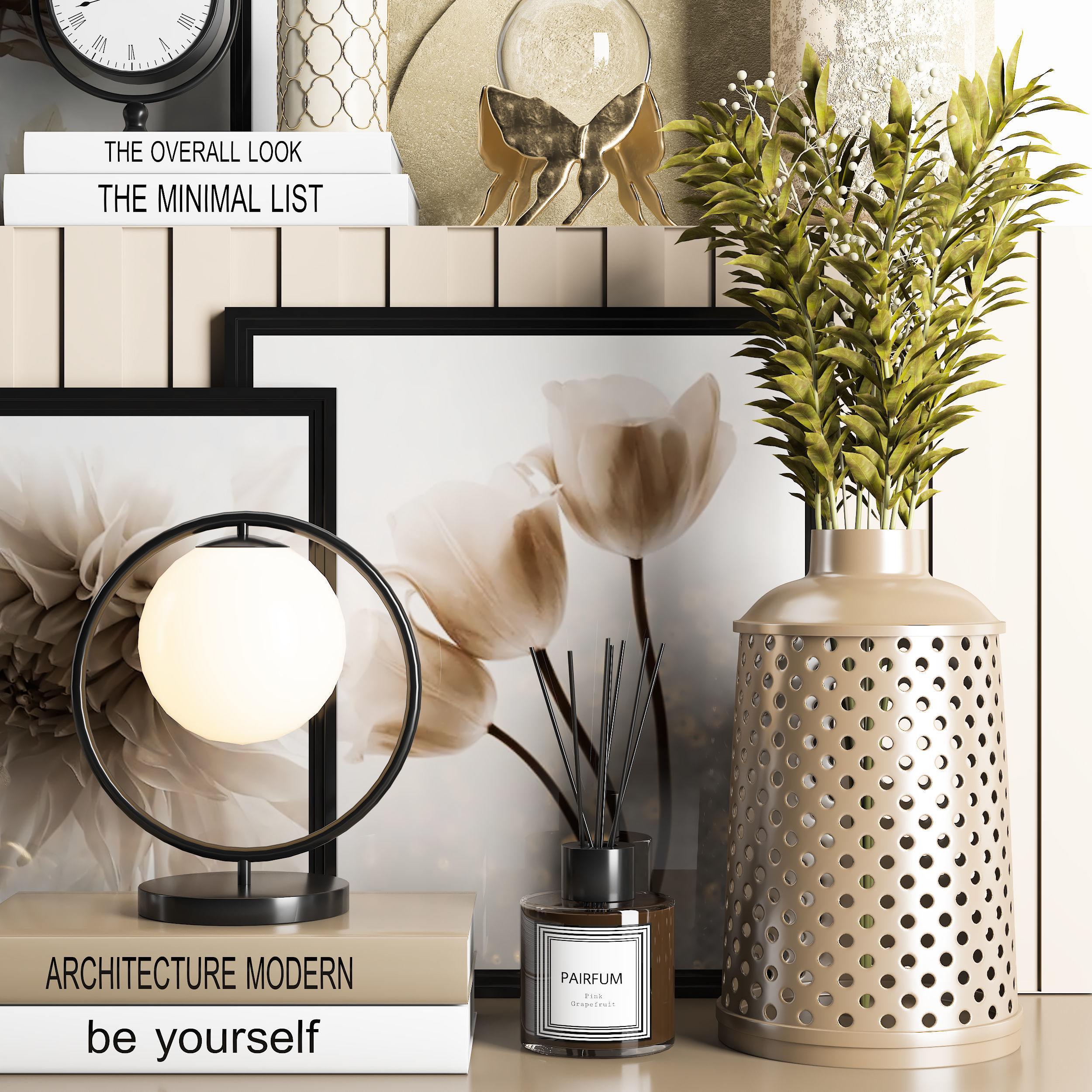 Decorative Set 01 3D model_2