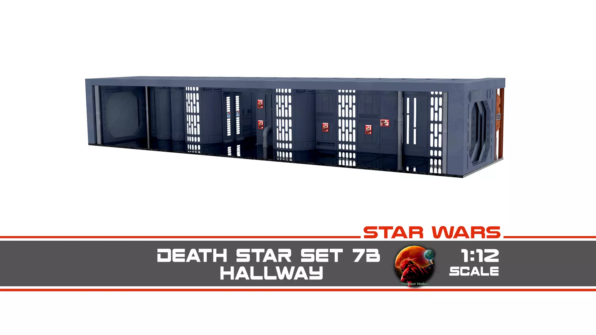 Set 7b - Death Star Hallway 2 1-12 scale Blackseries 3D Model Collection_0
