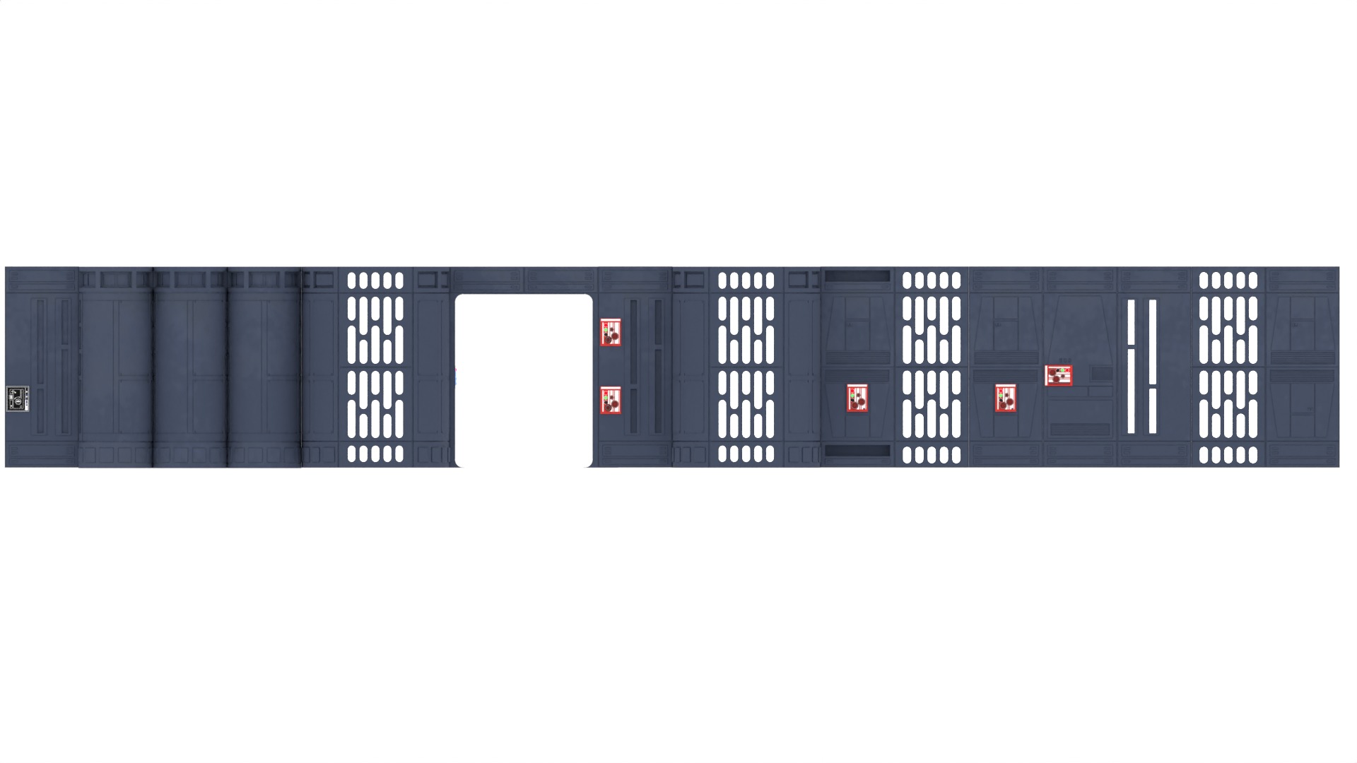 Set 7b - Death Star Hallway 2 1-12 scale Blackseries 3D Model Collection_15