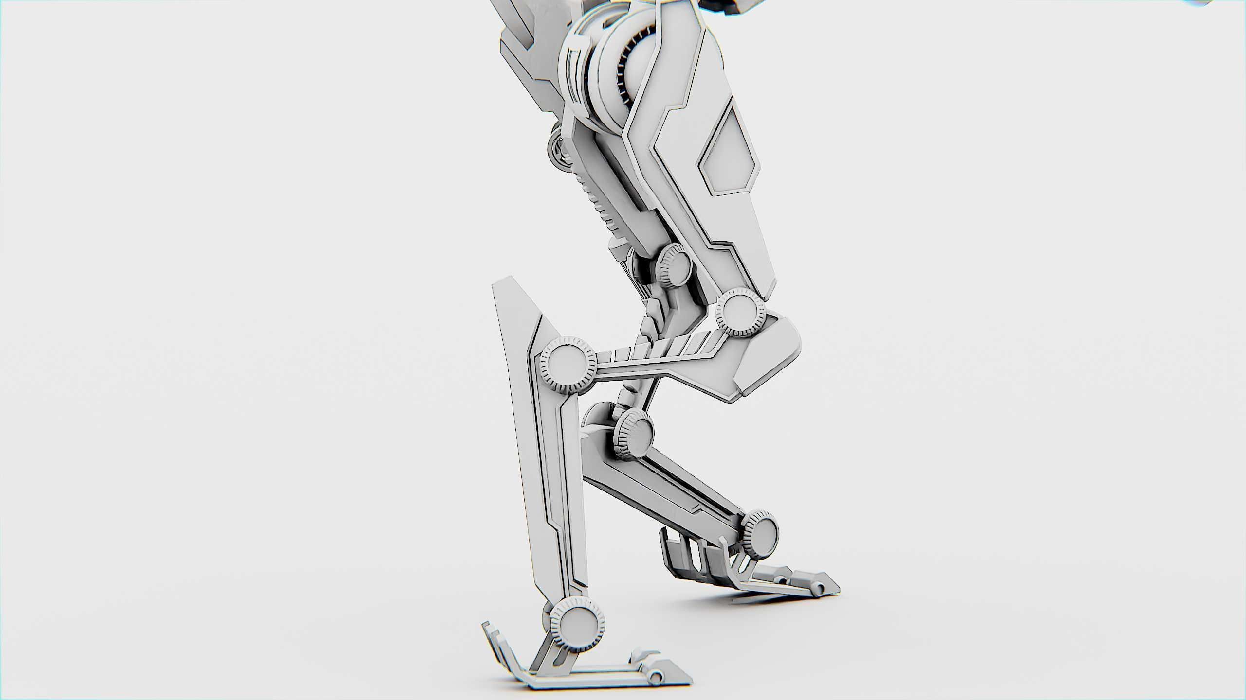 MILITARY DROID ELOSH Rigged for Unreal Engine - Unity - MIXAMO 3D model_36