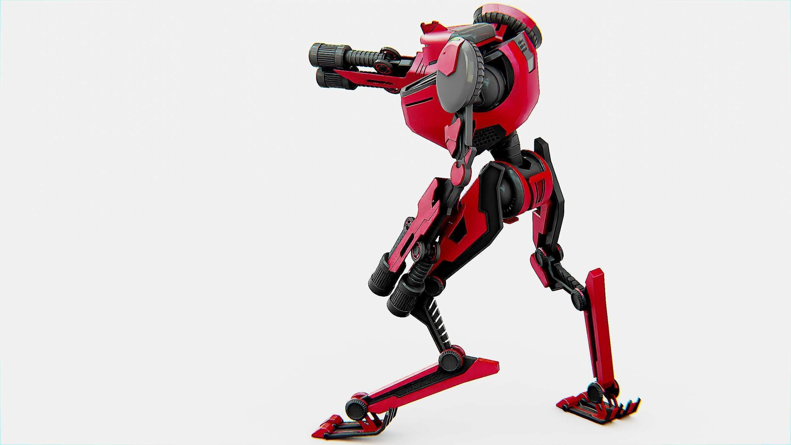 MILITARY DROID ELOSH Rigged for Unreal Engine - Unity - MIXAMO 3D model_20