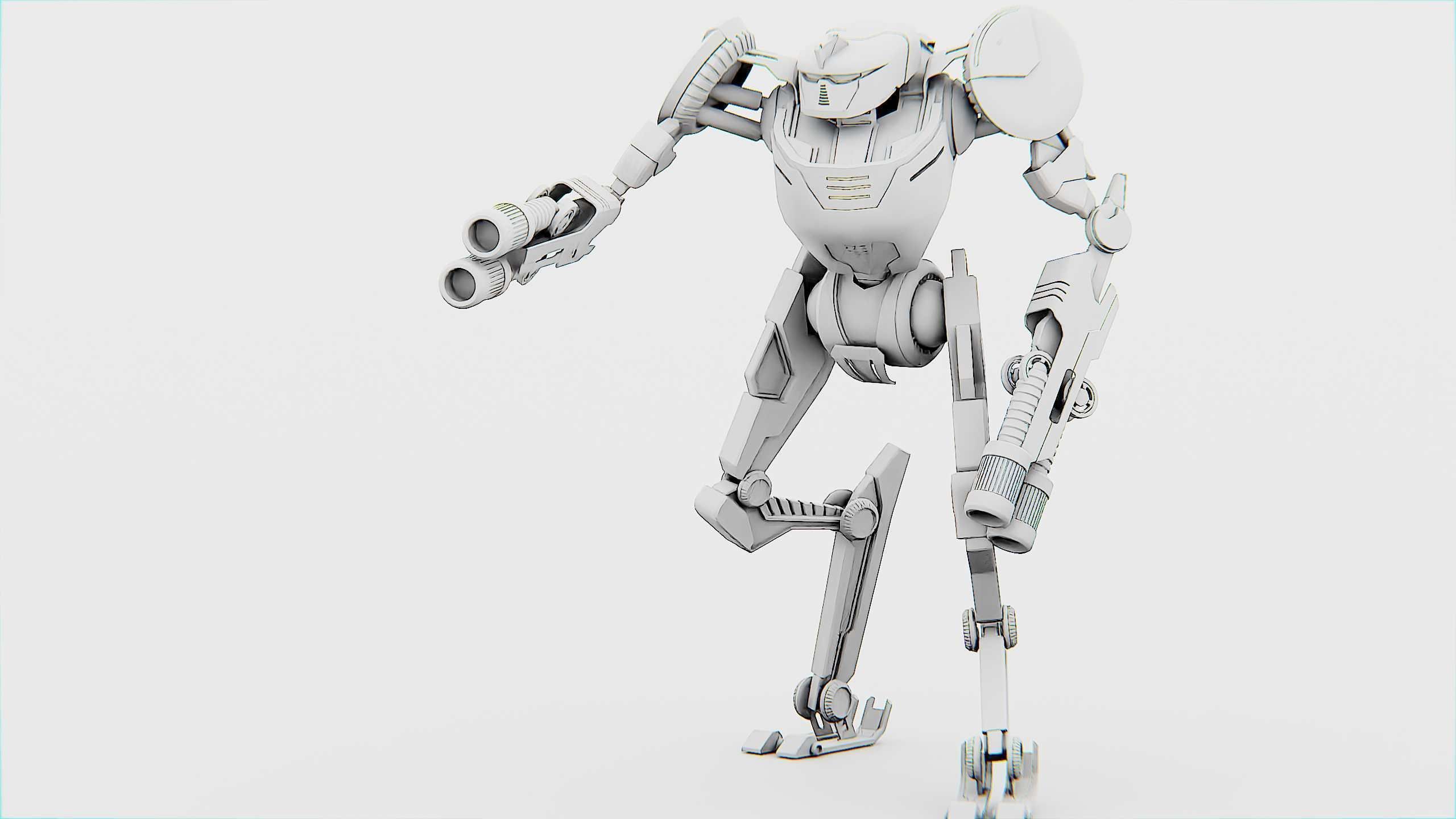 MILITARY DROID ELOSH Rigged for Unreal Engine - Unity - MIXAMO 3D model_32