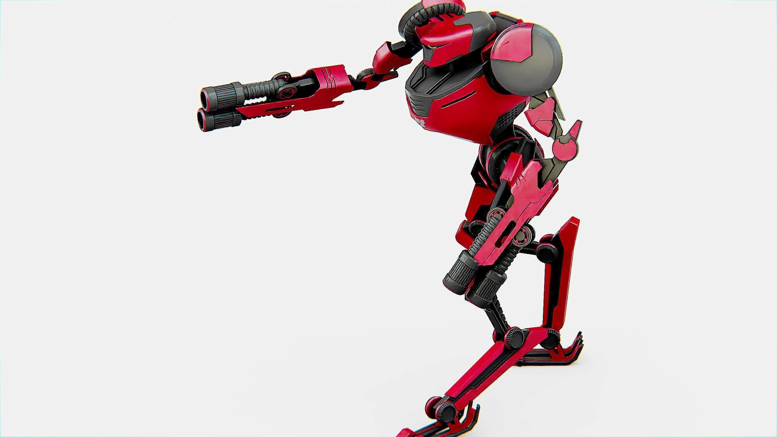 MILITARY DROID ELOSH Rigged for Unreal Engine - Unity - MIXAMO 3D model_24