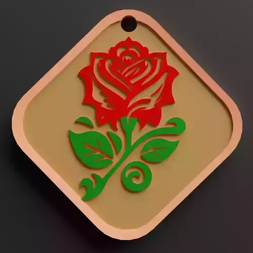 ROSE KEYCHAIN