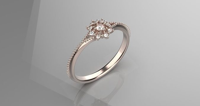 jewelry diamond ring 3d model 3D print model