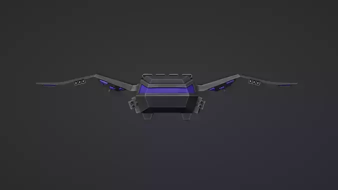 Aerial Robot Low-poly 3D model