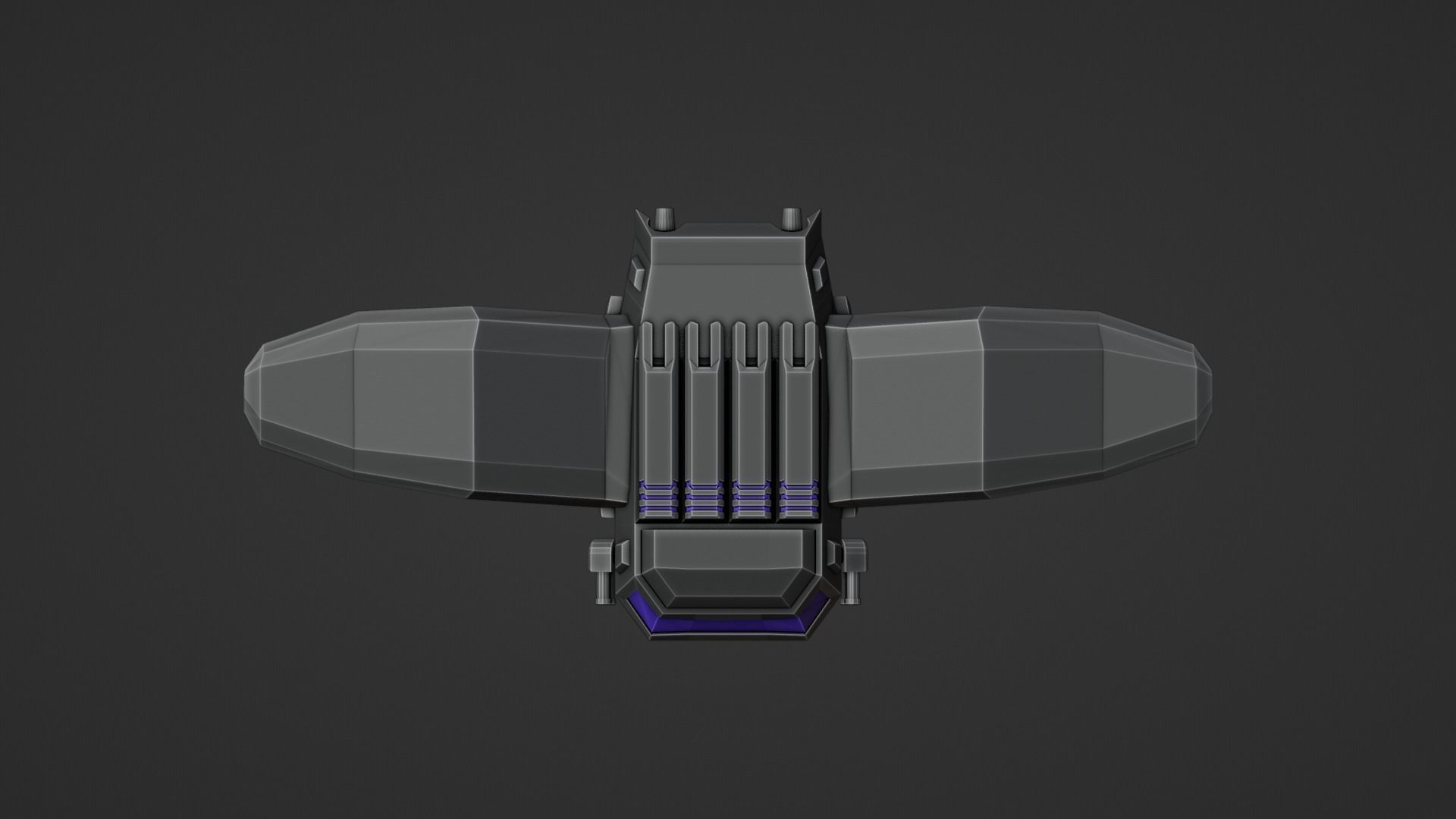 Aerial Robot Low-poly 3D model_5