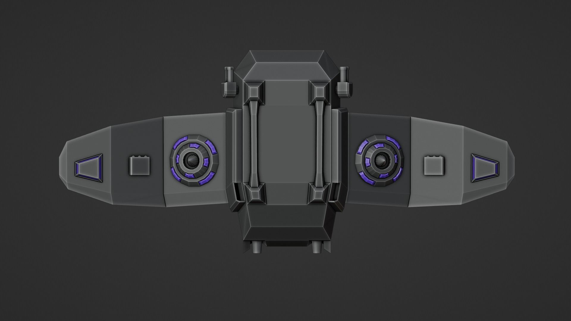 Aerial Robot Low-poly 3D model_6