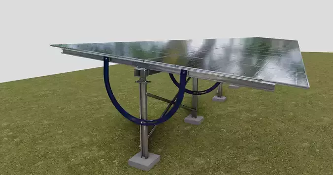 Manual Tracker Solar Energy Structure Type-4 3D model