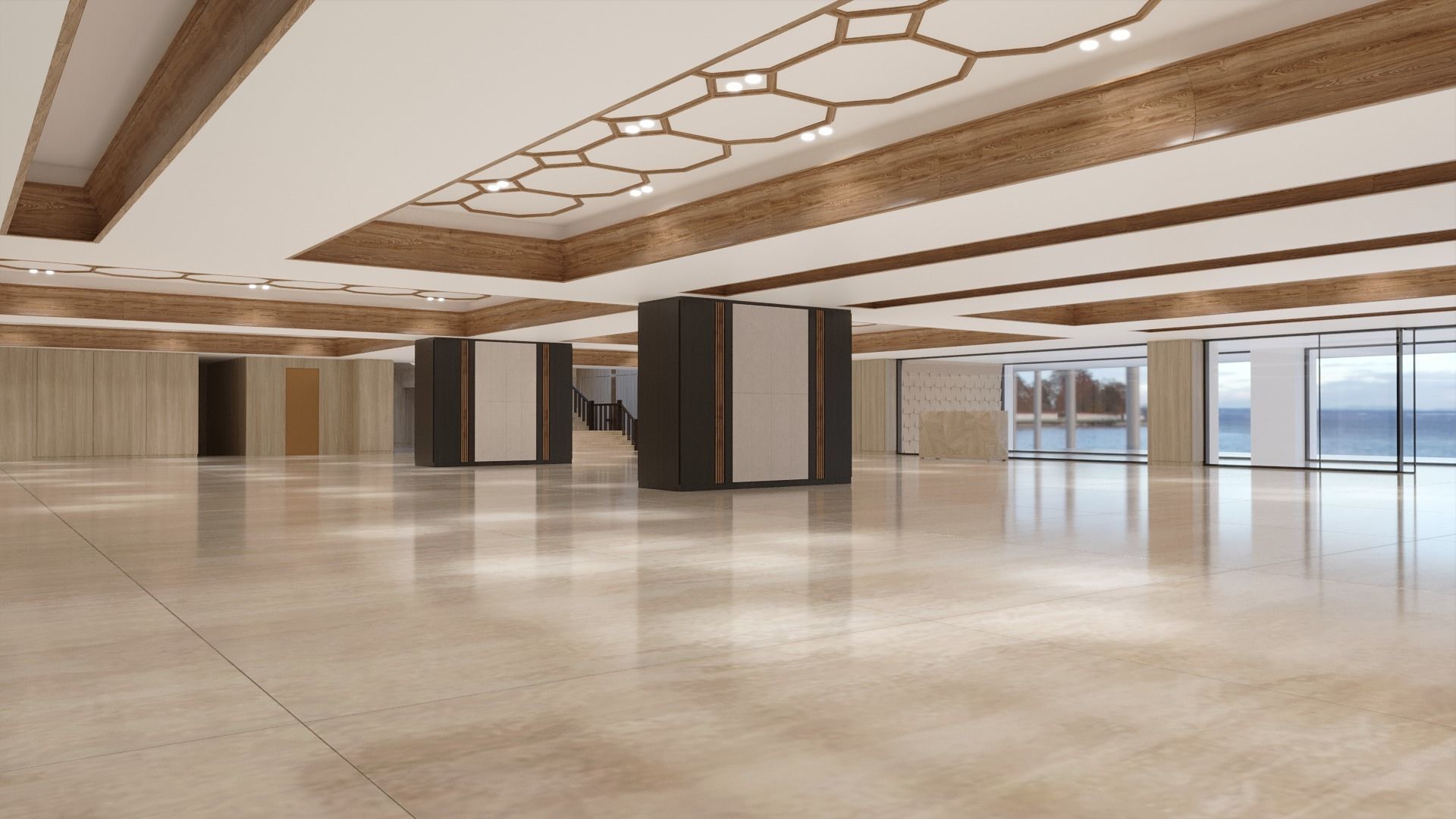 Entrance hall of building 3D model_11