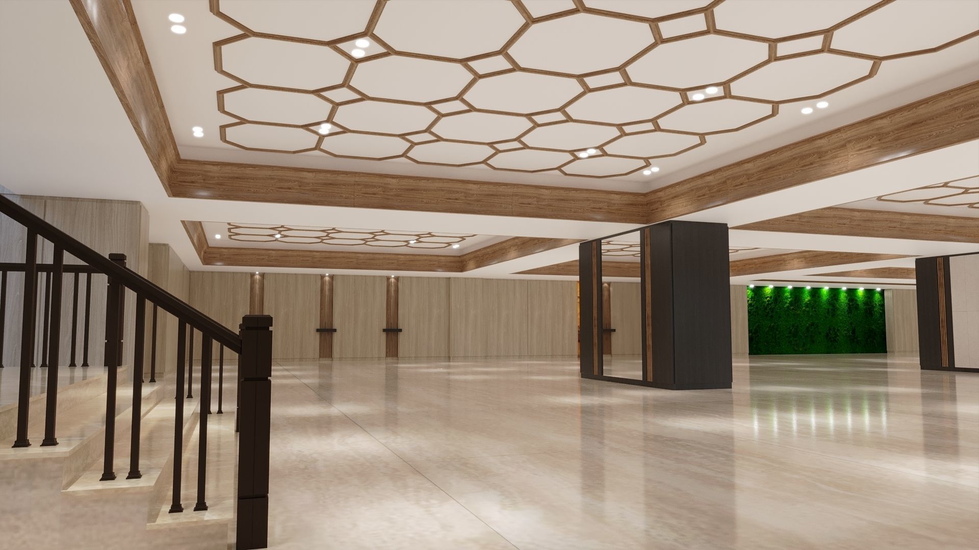 Entrance hall of building 3D model_6