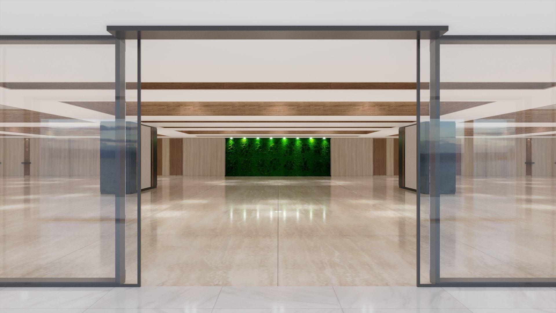 Entrance hall of building 3D model_3